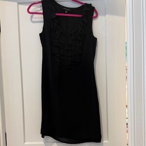 Banana Republic Black Ruffled Mini Dress